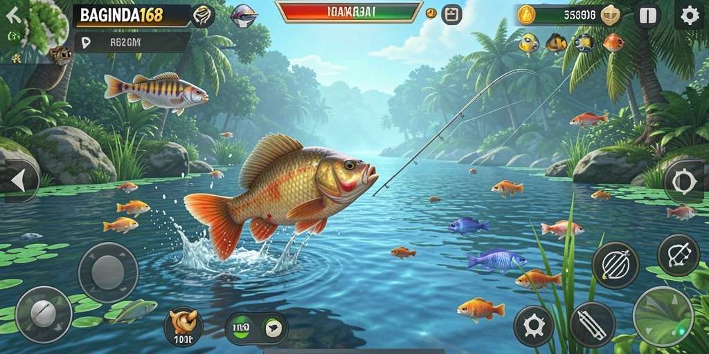 Tangkapan ikan besar di gameplay BAGINDA168 yang menantang.