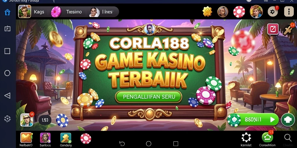Tampilan menarik dari gameplay Kasino CORLA188 yang mendebarkan.