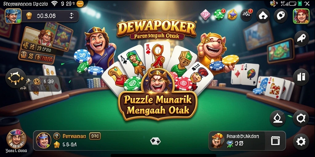 Screenshot DEWAPOKER menampilkan gameplay puzzle yang menarik dan menantang.