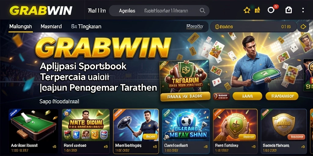 Tampilan antarmuka pengguna GRABWIN dalam taruhan sportsbook.