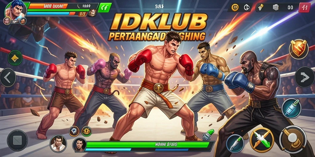 Tampilan gameplay seru dalam pertarungan di IDKLUB