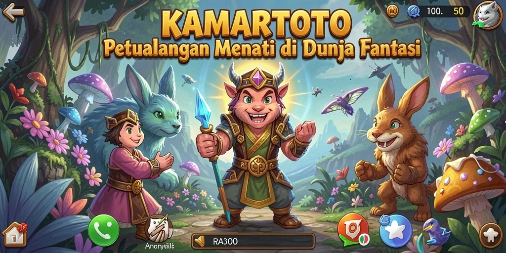 Tampilan gameplay KAMARTOTO yang menakjubkan dalam petualangan seru.