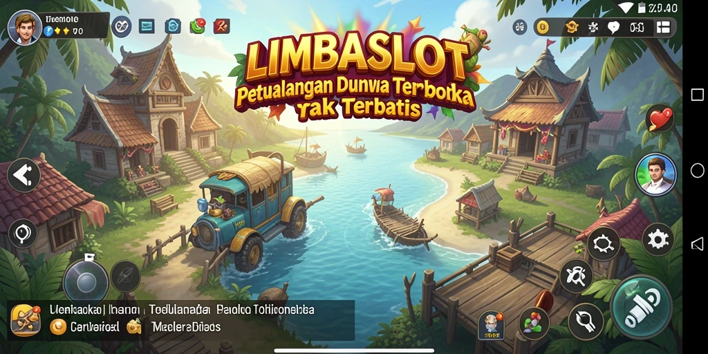 Tampilan gameplay LMBASLOT dengan pemandangan dunia terbuka yang menakjubkan.