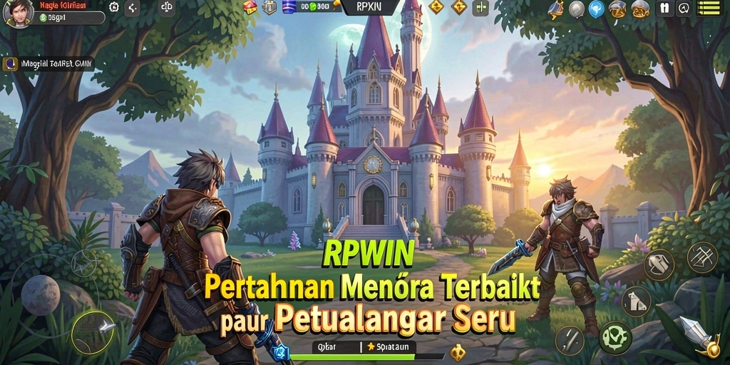 Screenshot RPWIN menampilkan aksi seru dalam gameplay Tower Defense.