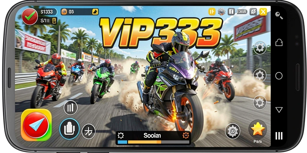 Tampilan menegangkan dari balapan motor di VIP333.