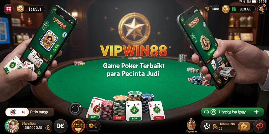 Screenshot gameplay Poker di VIPWIN88 yang menampilkan aksi permainan.
