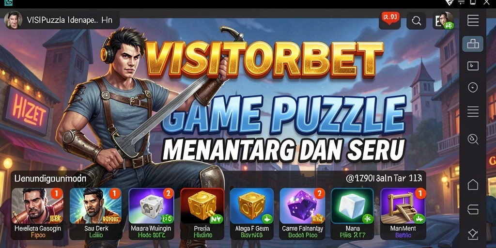 Tampilan gameplay seru dan menantang dari VISITORBET.