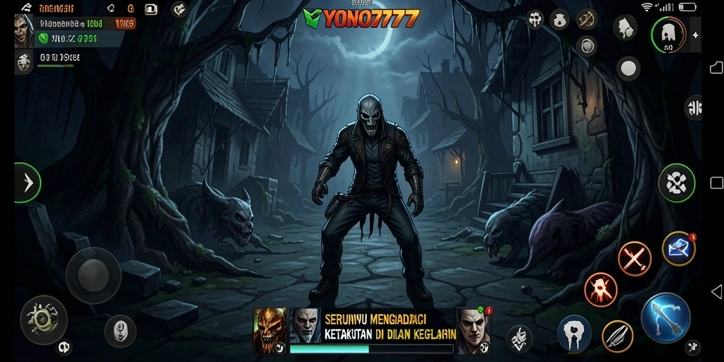 Screenshot gameplay YONO777 yang menegangkan dan mencekam.
