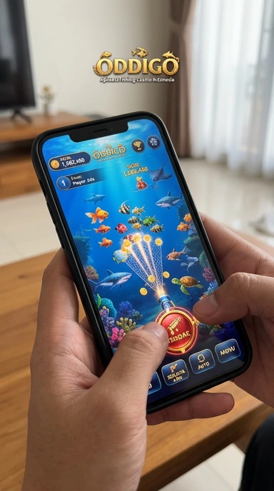 Tampilan utama aplikasi oddigo yang intuitif dan menarik.